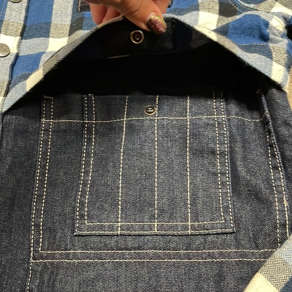 Vivian Westwood Anglomania + Lee Plaid and Denim Shirt - Picture 8 of 12